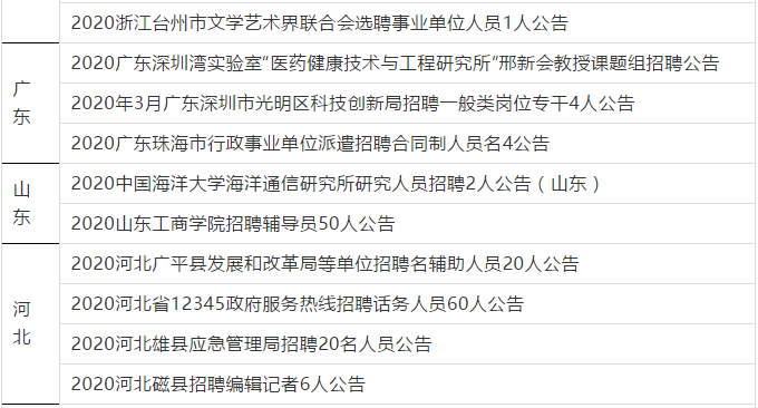 事业单位招聘时间_公告汇总 15个省份招聘,稳定编制