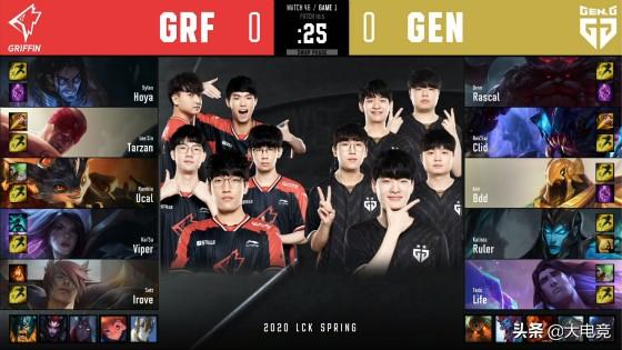 LOL-LCK：卡莉斯塔灵动输出接管比赛，GEN连续两场25分钟横扫GRF