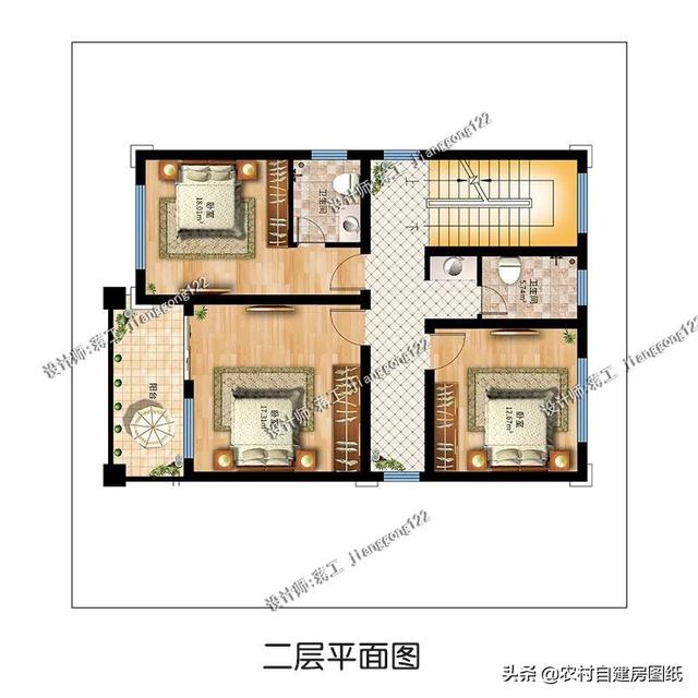 76m×13.76m 占地面积:93.72平方米 建筑面积:264.