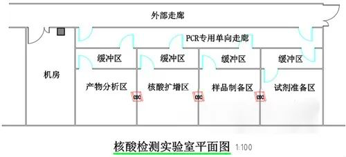 核酸检测实验室平面图 建设重点