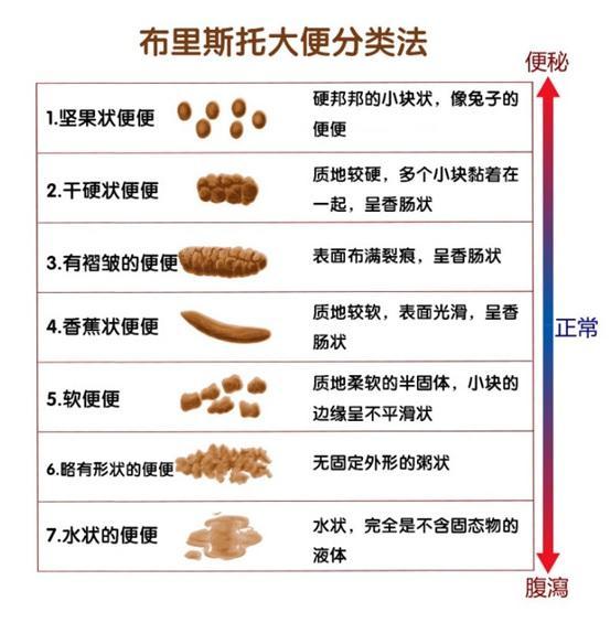 大便的7种形状5个颜色,暗示身体的