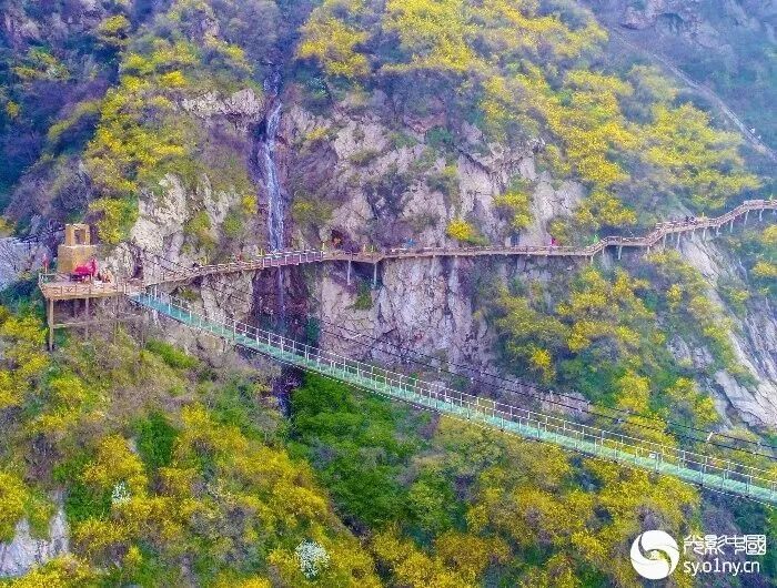 光影中国网"方城万亩油菜花海及七峰山,七十二潭景区"