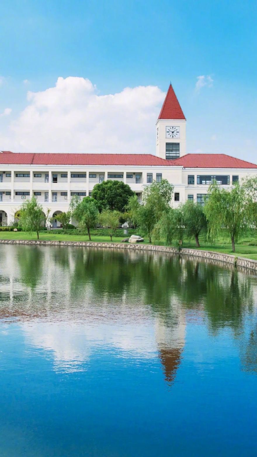 沪上高校高清手机壁纸来了一起云返校赏美图