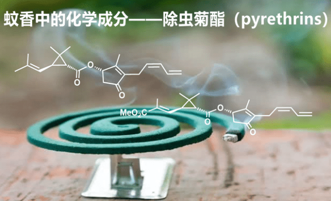 蚊香中的化学成分除虫菊酯pyrethrins