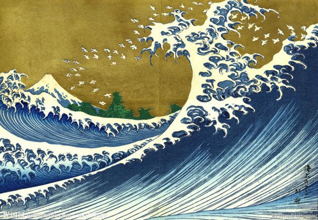 代表作品神奈川冲浪里图的日本画家葛饰北斋浮世绘作品欣赏