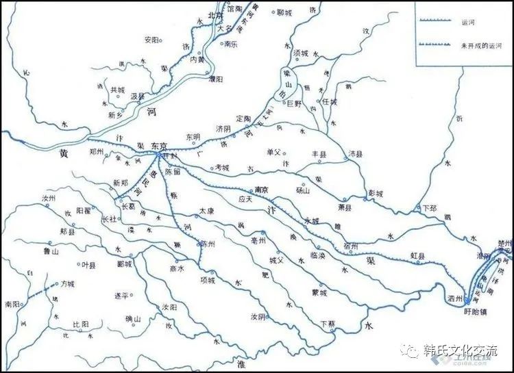 颍河水道变迁.黄河淮河是中原,淮北,苏北,鲁南平原的母亲河.