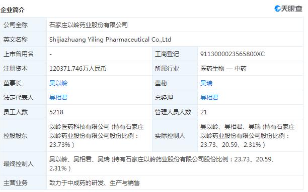以岭药业3天2涨停 公司称连花清瘟胶囊海外销售