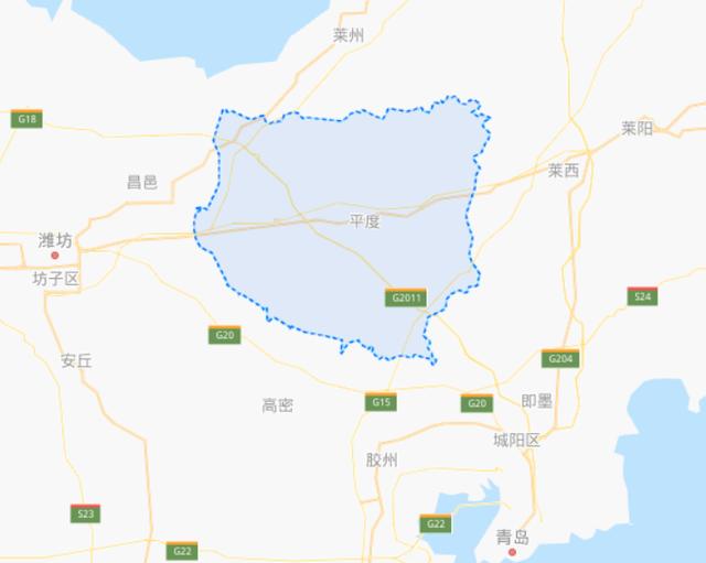 在地理位置上,平度市位于胶东半岛西部,地处北纬36°28′15″～37°02