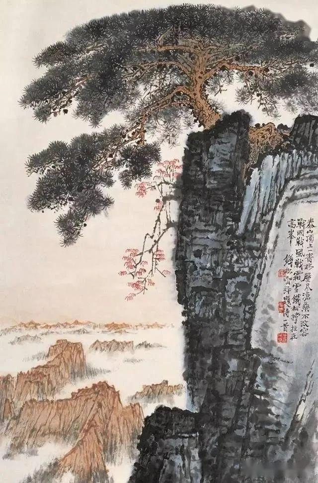 国画大师钱松喦先生简历及山水画作品欣赏