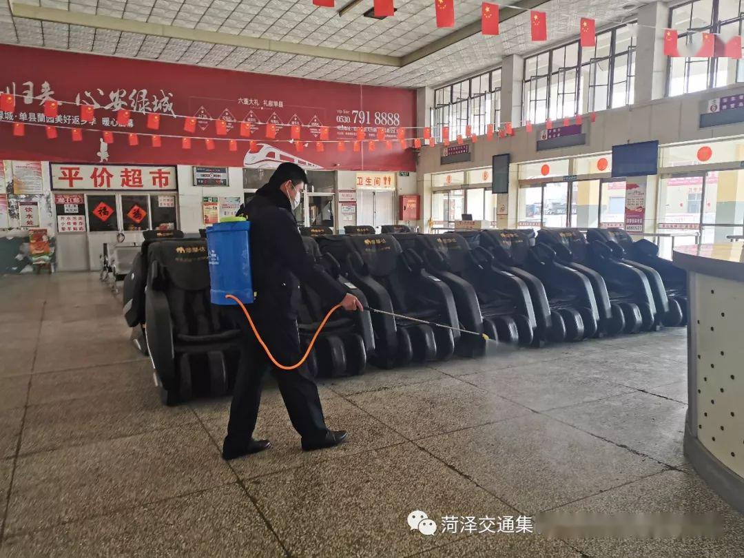 复工在即单县汽车站全力做好复工前的各项防疫准备工作