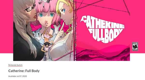 《凯瑟琳FullBody》7月7日登陆Switch支持双人游玩