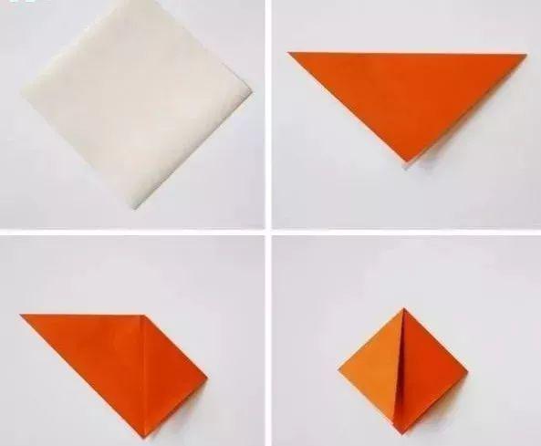 用小鱼折纸做的墙饰!_三角形