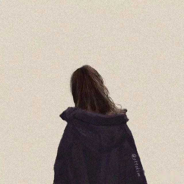 66张小姐姐背影手绘,做头像吧