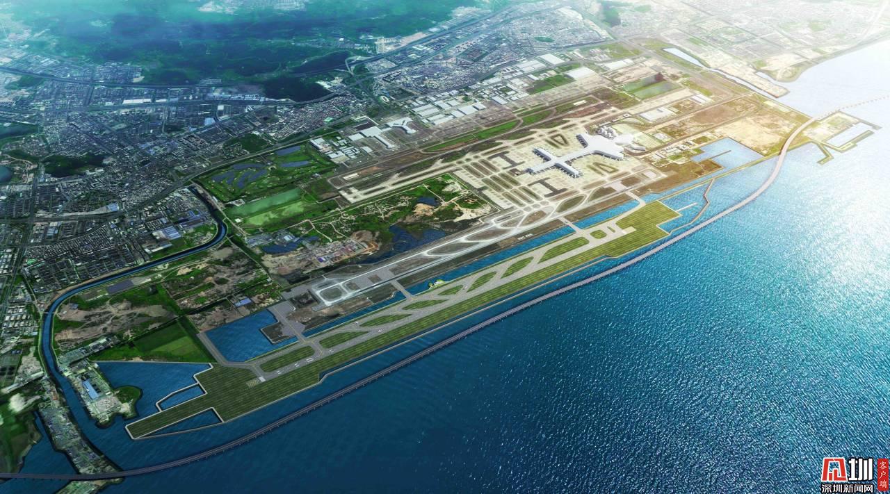 深圳机场三跑道建设工程正稳步推进 建成后可满足年旅客吞吐量8000万