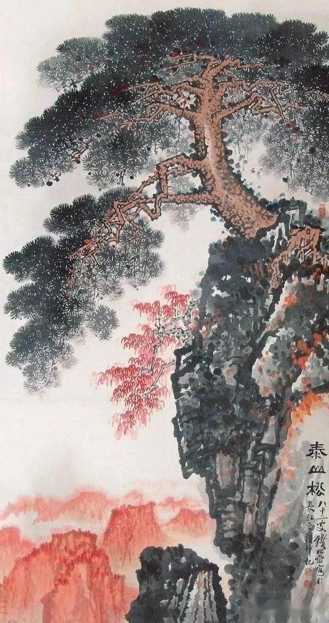 国画大师钱松喦先生简历及山水画作品欣赏