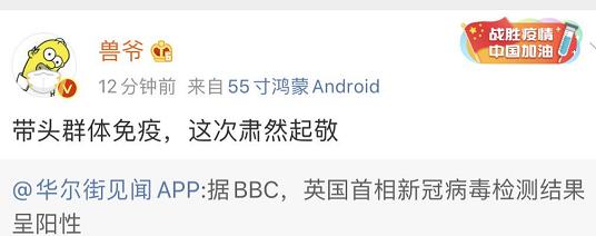 突发！英国首相确诊感染新冠，一度力推“群体