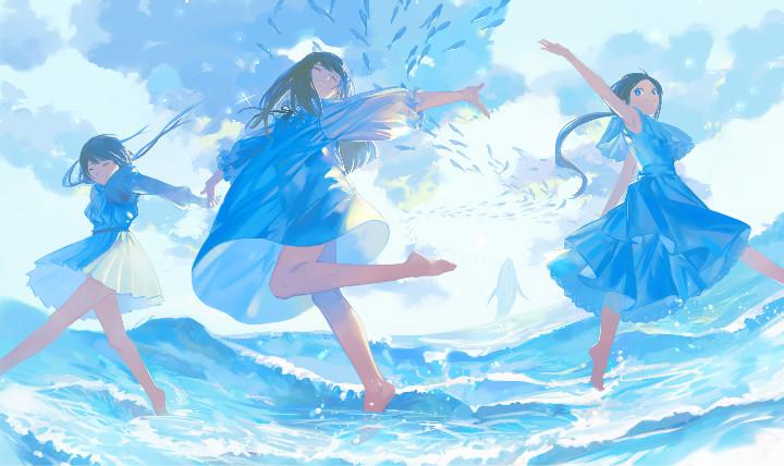 p站美图推荐—沙滩特辑_美少女
