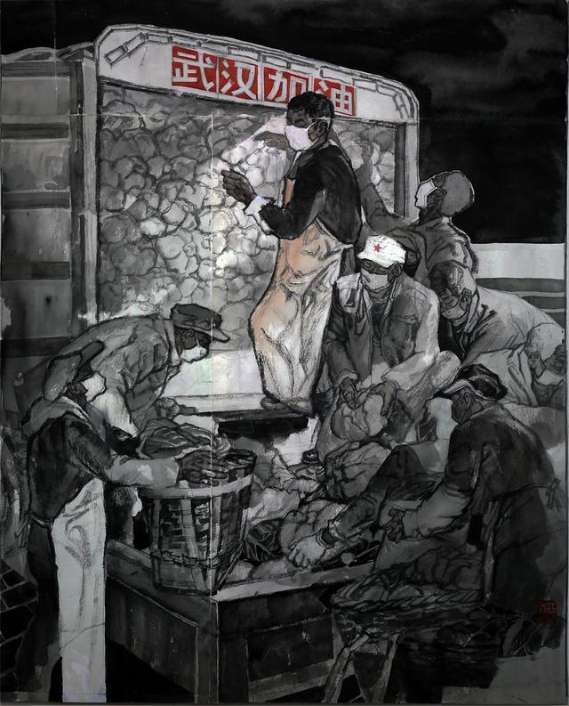 画家段平中水墨人物画作品欣赏