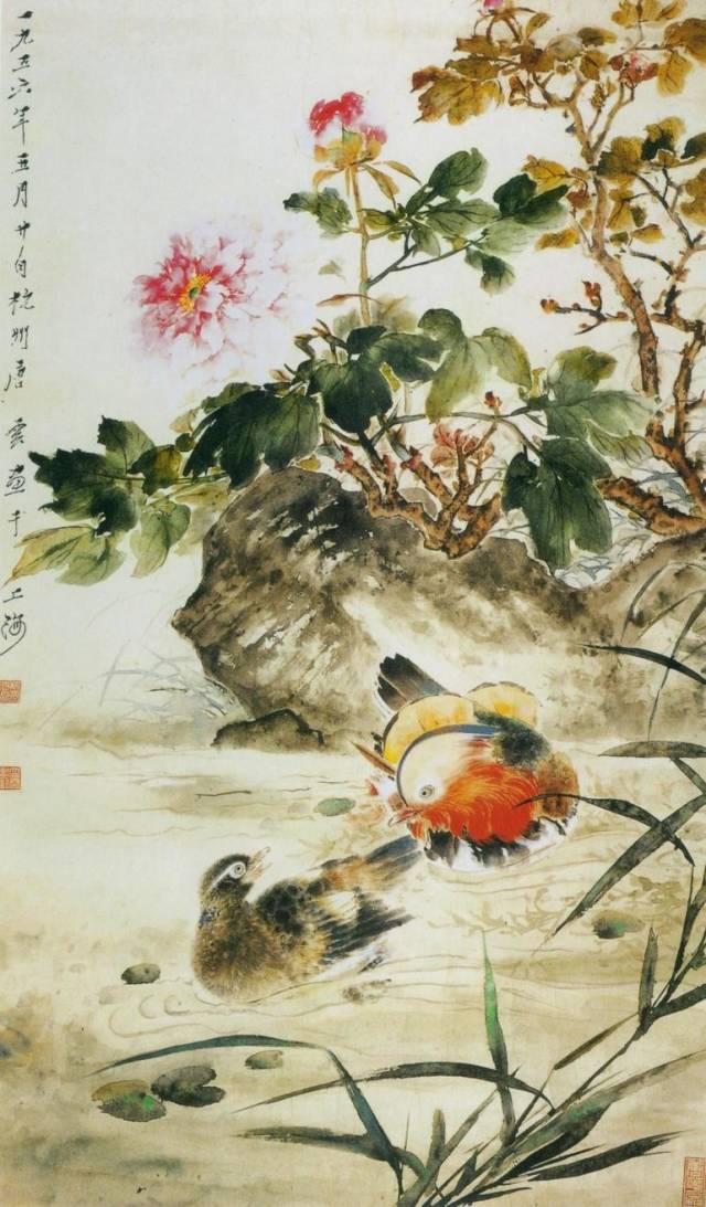 海派画家四大名旦之一唐云花鸟画