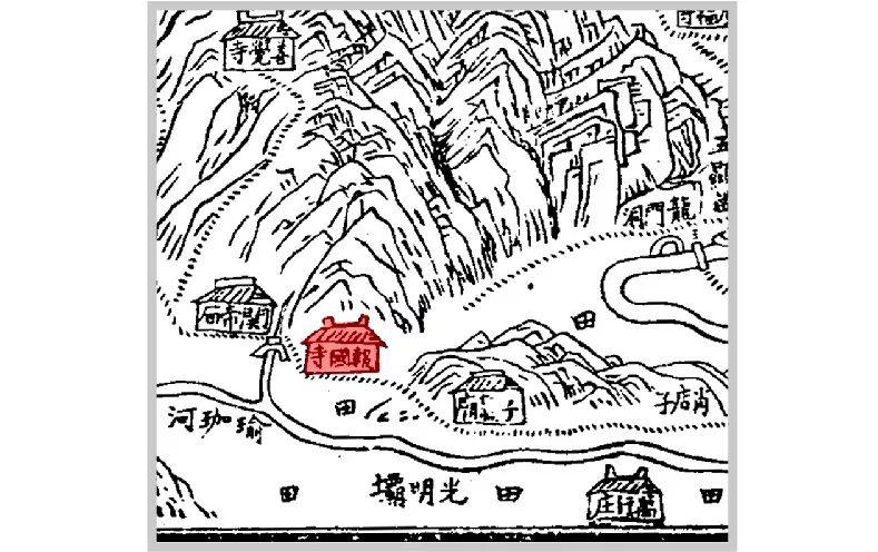 山脚平地寺庙川主宫峨山古寺二