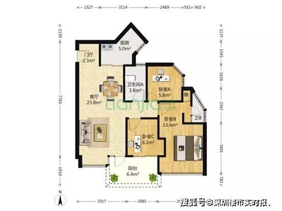 农村8x8米房屋设计图