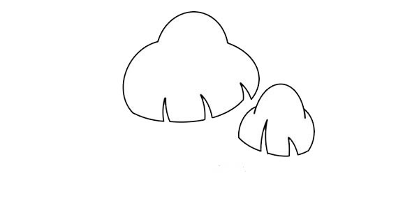 每天学一幅简笔画--蘑菇简笔画简单画法步骤图解教程