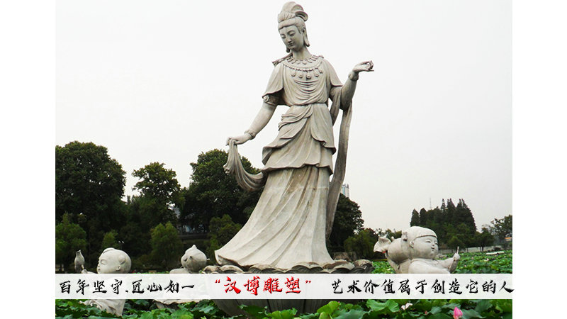 园林景观铜雕,荷花仙子雕像,人物雕塑厂家