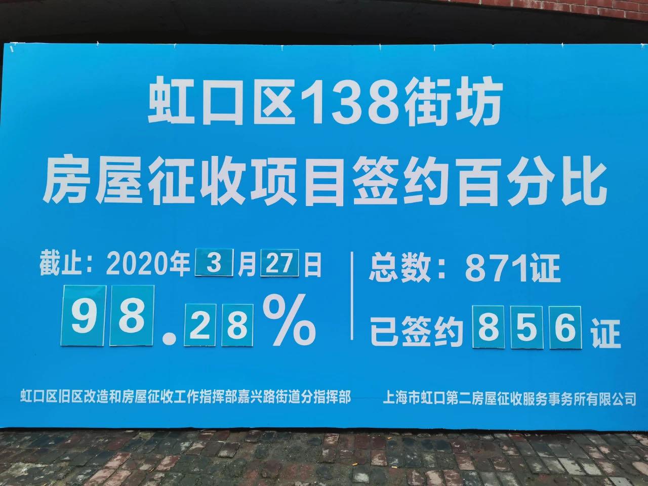 "在虹口区138街坊第二轮征询首日签约翻牌现场,一位居民告诉记者,他盼