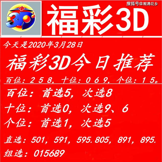 福彩3d第2020039期推荐号码