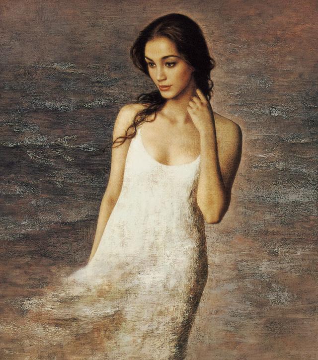 世界著名细腻唯美的女性超写实油画欣赏,美的不可方物