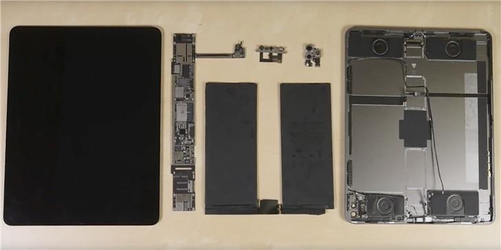 iFixit 拆解iPad Pro 2020 ：A12Z 加 6GB 内存，激光雷达