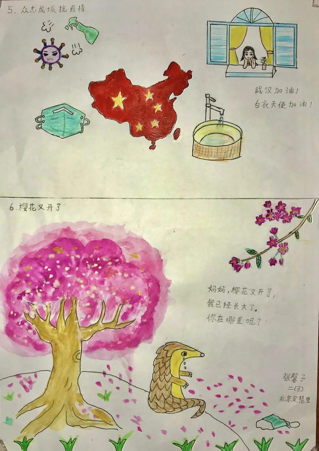 创作的绘画和文字作品 定慧里小学  张馨予(二年级) (向上滑动阅览)