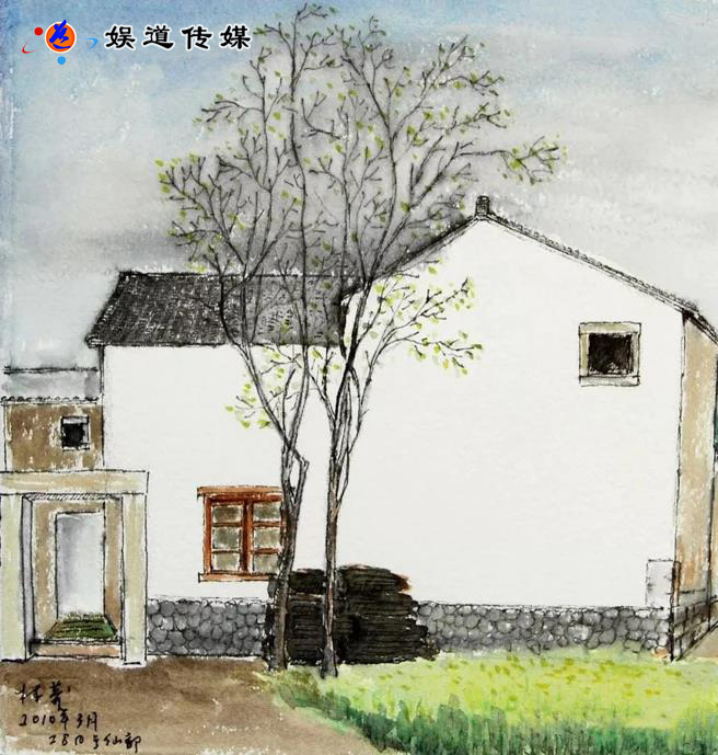 (诗人林莽画:江南早春)