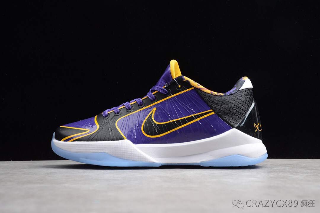 科比nike kobe 5 lakers protro 湖人紫金篮球鞋