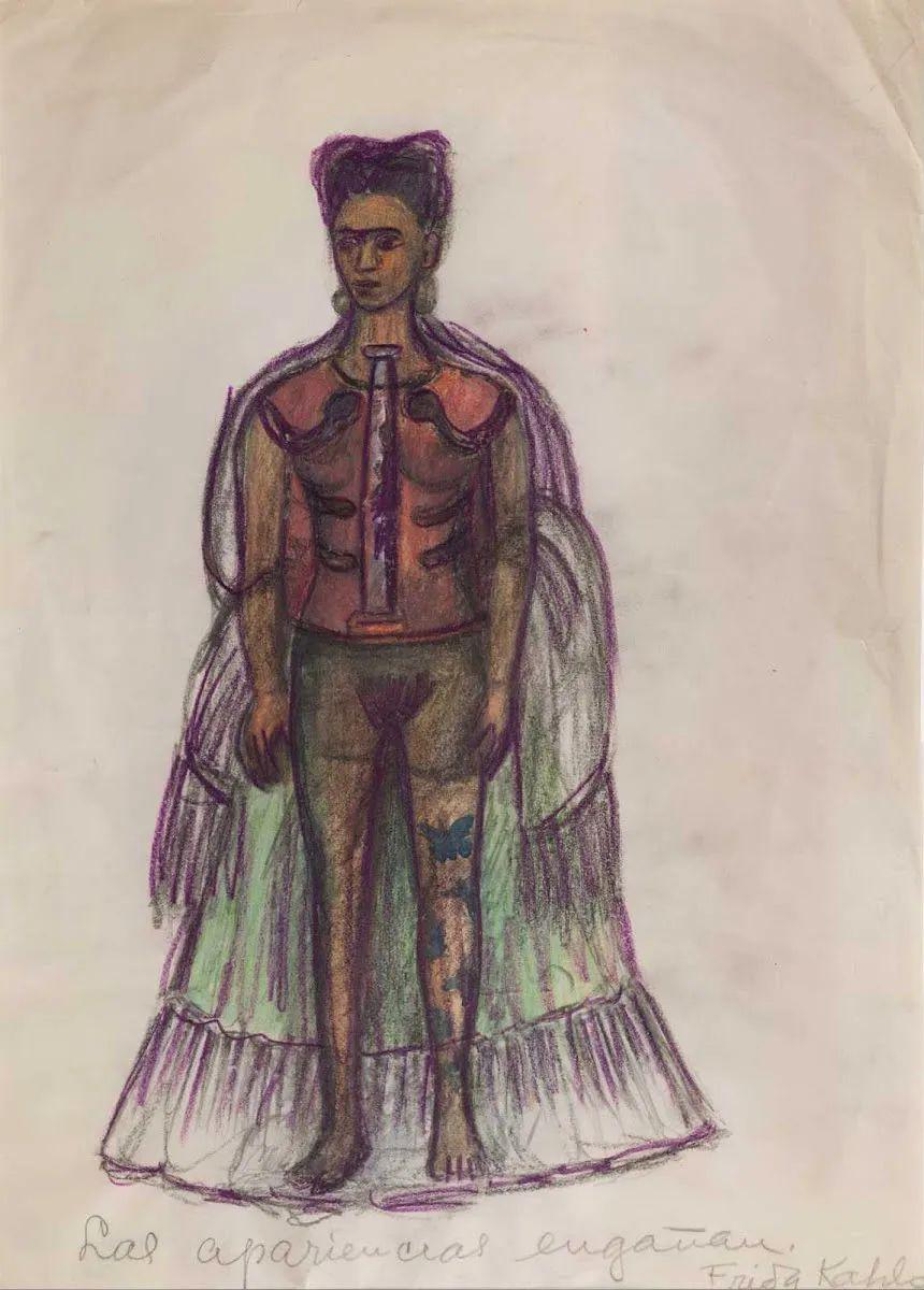 外表是具有欺骗性的：还原真实的弗里达·卡洛｜致敬勇气IV_Kahlo image