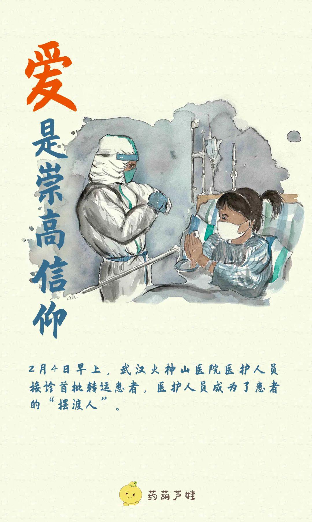 『疫病』爱在心头！药师的五张手绘，记录下“战疫”的感动瞬间......“疫”画传情丨这一刻