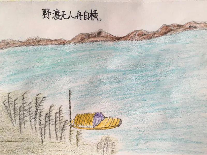 诗变画图文创意大赛会员张宸菡滁州西涧清幽雅致画自成