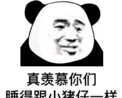 原创熬夜党专用熊猫头表情包:我熬夜,我快乐!