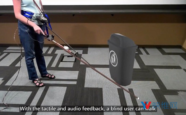 微软研究院演示VR手杖，帮助盲人步入VR世界