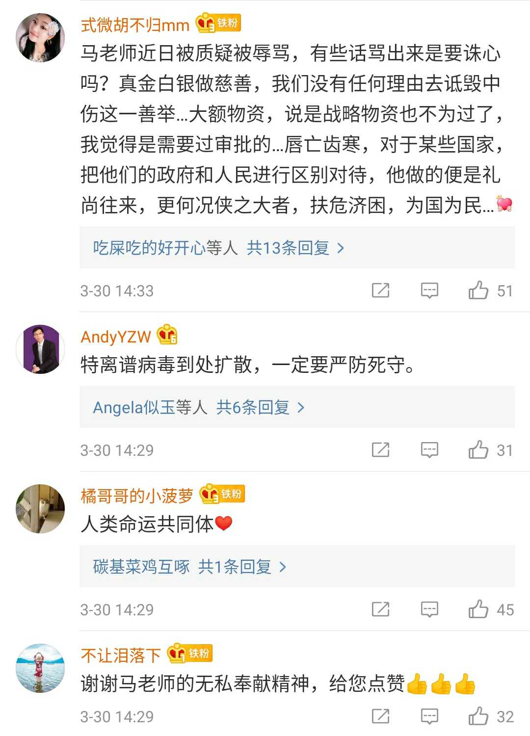欧洲疫情吃紧，马云宣布再捐800台呼吸机，看国