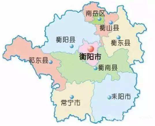 衡阳市各县,城区面积排名,最大是耒阳,最小是南岳,你家乡第几