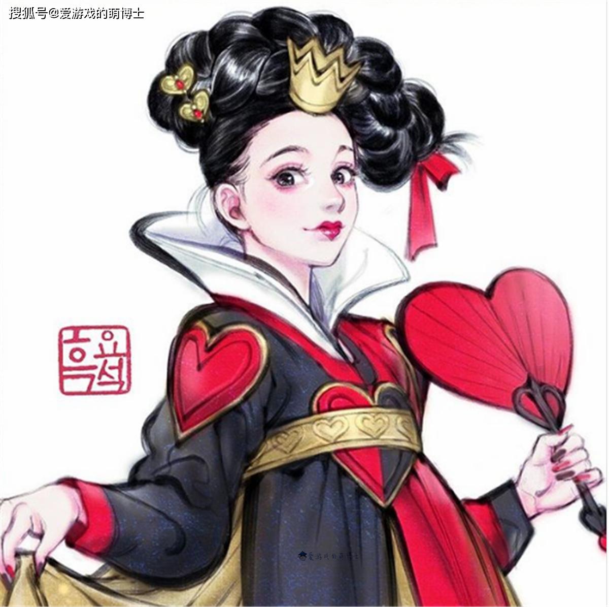 迪士尼动画反派角色变成韩服美女，会是什么样子？