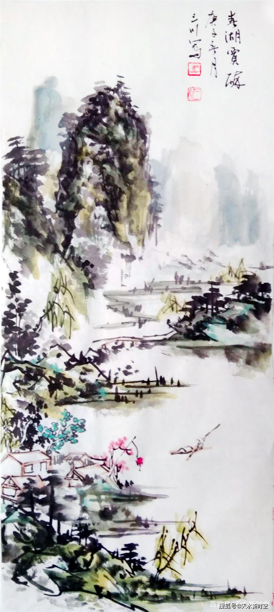 马亚荣老师的山水及花鸟画赏析