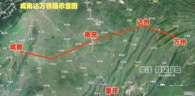 成达万高铁各车站建筑规模初定营山西站2台4线