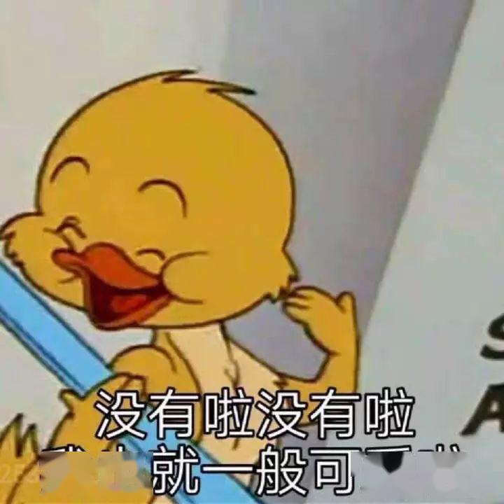 没有啦,我也就一般可爱啦(鸭鸭表情包)