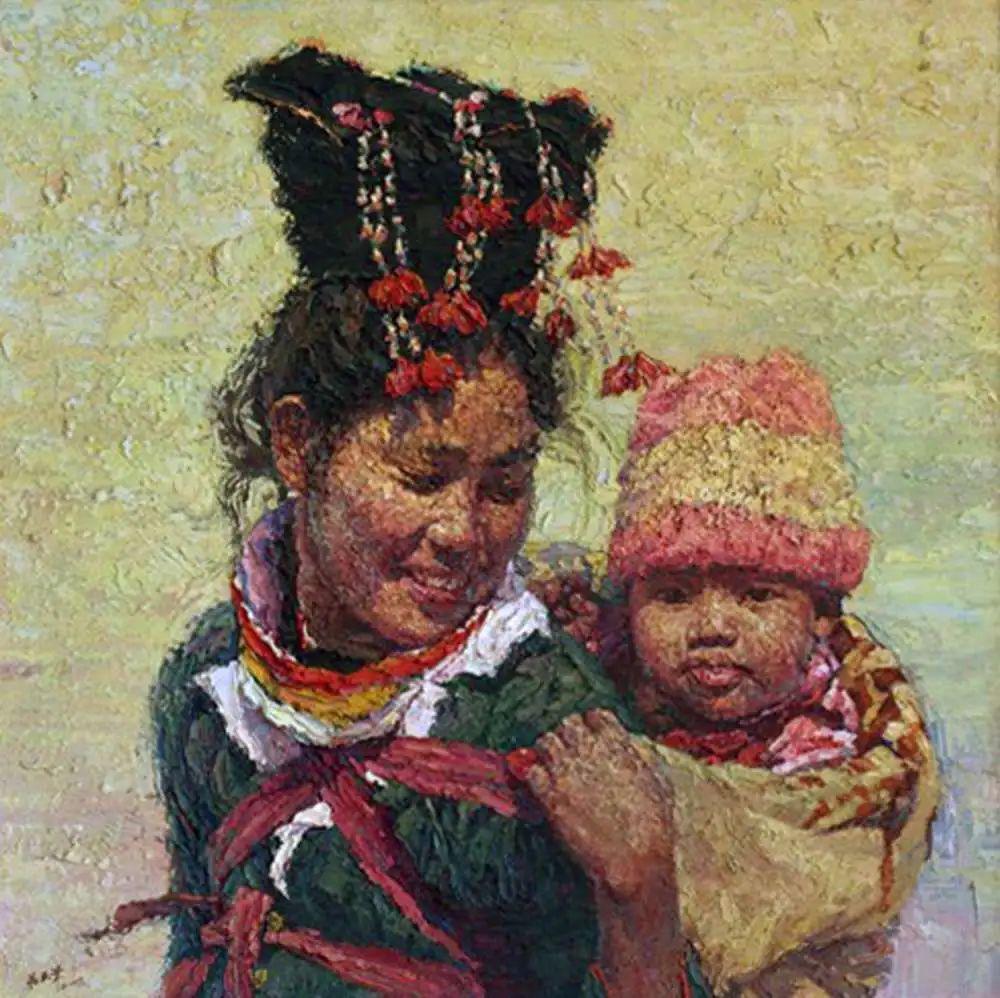 ：隆阳少数民族风情画卷郭钦：油画《热谷三月》何奎：水粉《正午》水粉蒋天毕：油画《阳光下》蒋天毕：《夕