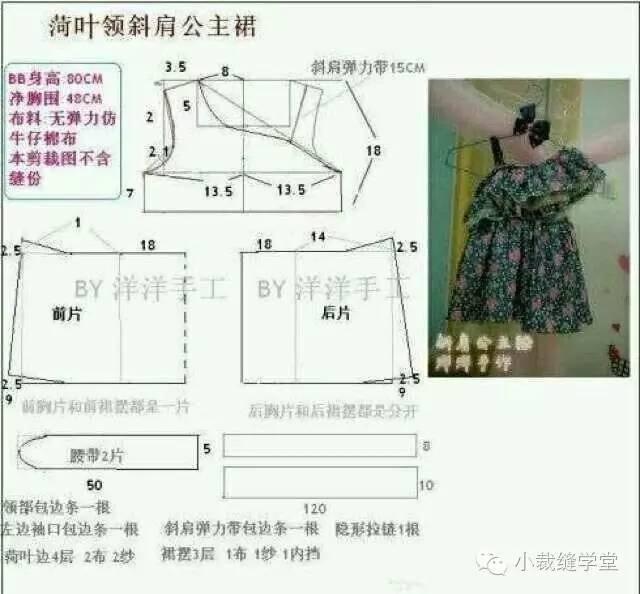 海量女宝裙子裁剪图,必有你娃喜欢滴