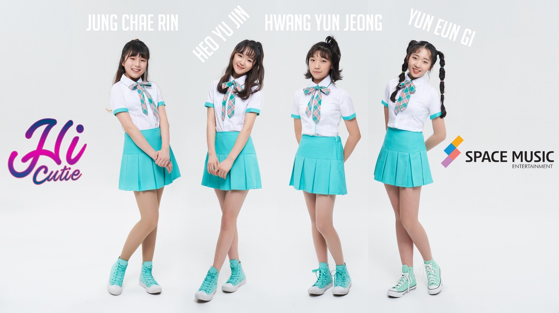 hi cutie 成员之中,年纪最轻的 chaerin 仅有14岁(2006年生),而年纪