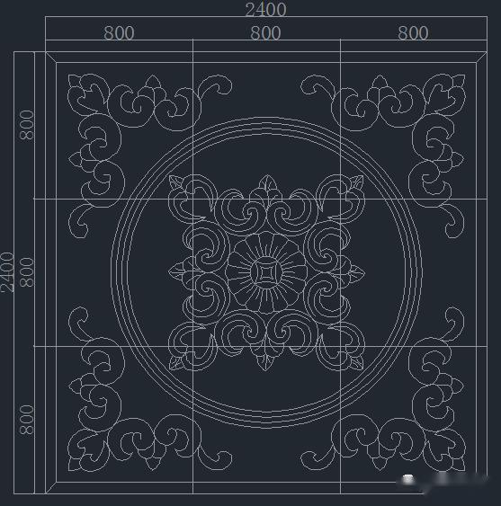 分享| 精美石材拼花cad图纸!不要错过!