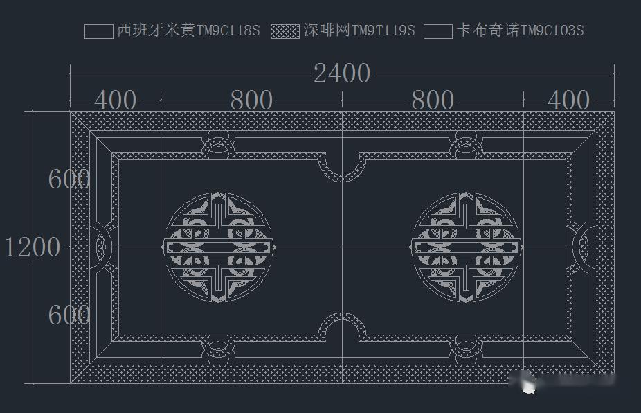 分享| 精美石材拼花cad图纸!不要错过!